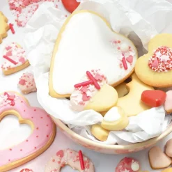 Kakestrø kuler/staver/sprinkel 70 g rosa/hvit/mørk rosa