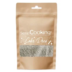 Kakestrø minikuler 80 g sølv