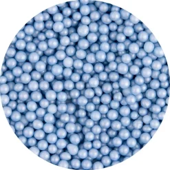 Kakestrøssel perler 4 mm 90g isblå