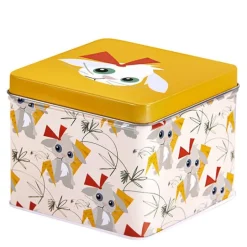 Kanin matboks 8x10 cm gul