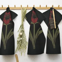 Kapamaryllis håndkle 35x50 cm rød