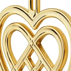 Karen Blixen flettet julehjerte 6,5 cm forgylt