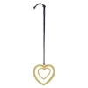 Karen Blixen kulehjerte H7 cm forgylt