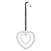 Karen Blixen kulehjerte H12 cm forsølvet