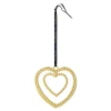 Karen Blixen kulehjerte H12 cm forgylt