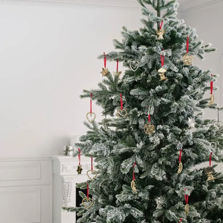 Karen Blixen kulehjerte H12 cm forgylt