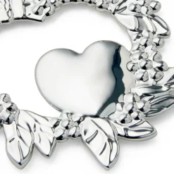 Karen Blixen vilt hjerte 8 cm forsølvet