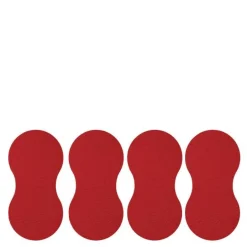 Karim Rashid glassbrikker 24x12 cm 4 stk Chili