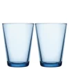 Kartio glass 40 cl 2 stk aqua