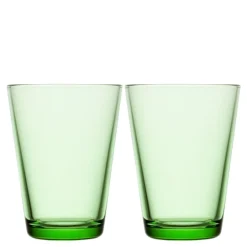 Kartio glass 40 cl 2 stk eplegrønn