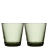 Kartio glass 21 cl 2 stk furugrønn