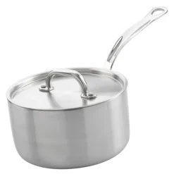 Kasserolle med lokk 1,5L rustfritt stål