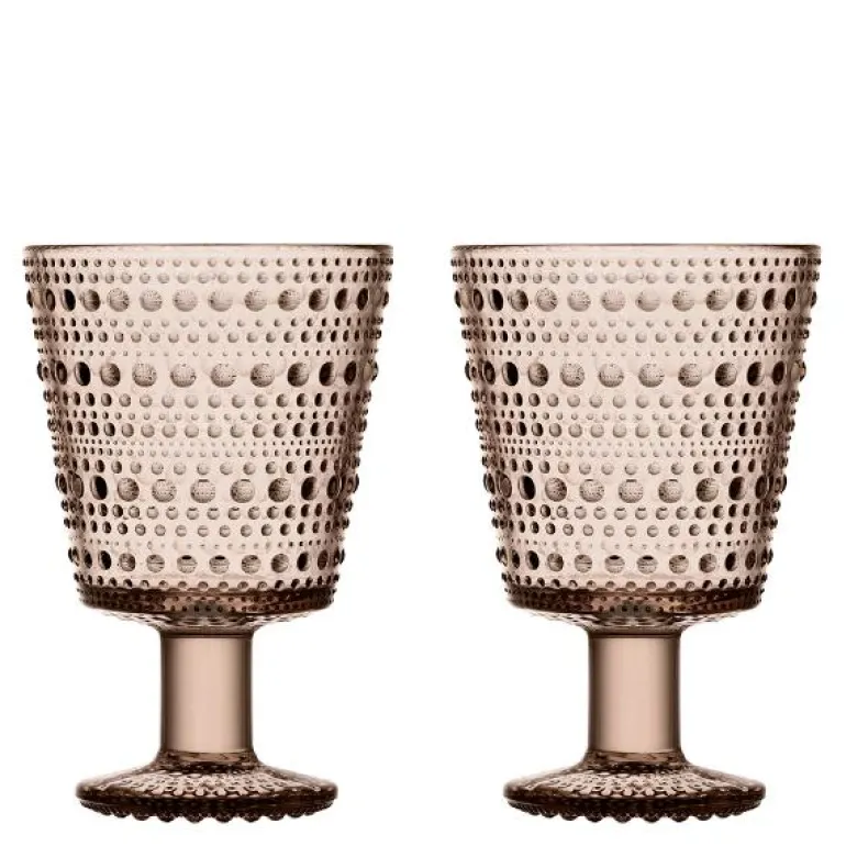 Kastehelmi glass 26 cl 2 stk lin