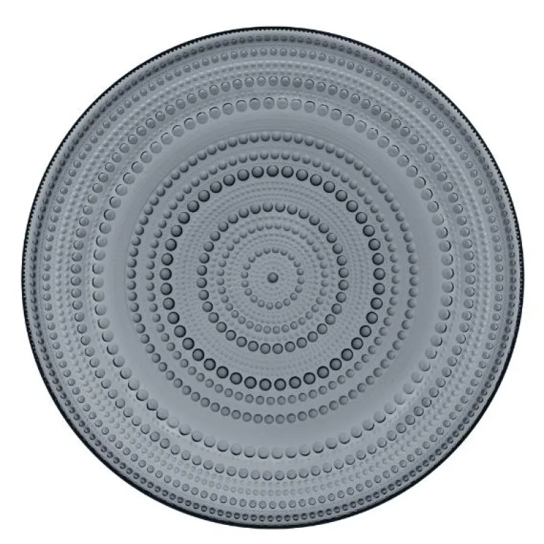 Kastehelmi tallerken 31,5 cm mørk grå