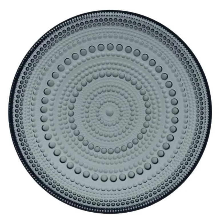 Kastehelmi tallerken 17 cm mørk grå