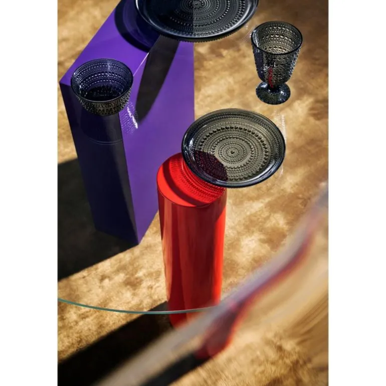 Kastehelmi tallerken 17 cm mørk grå