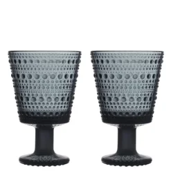 Kastehelmi universalglass 26 cl 2 stk mørk grå