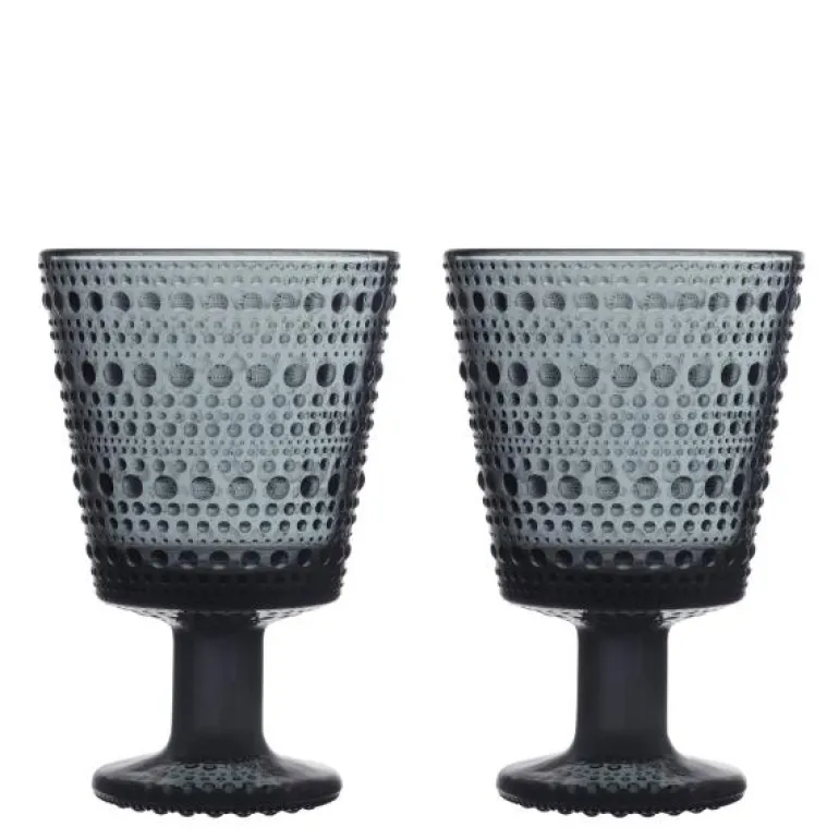 Kastehelmi universalglass 26 cl 2 stk mørk grå