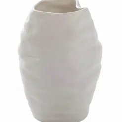 Keramikkvase 20x14 cm hvit