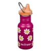 Kid Classic Narrow flaske 0,35L med tutelokk Happy Flowers