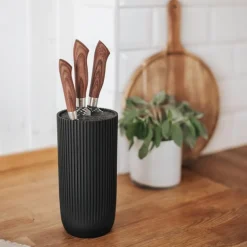 Kiki knivblokk 11,5x23,5 cm svart