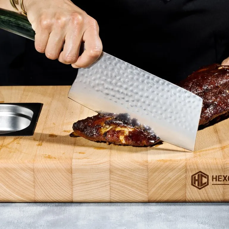 Kinesisk kokkekniv 18 cm damask