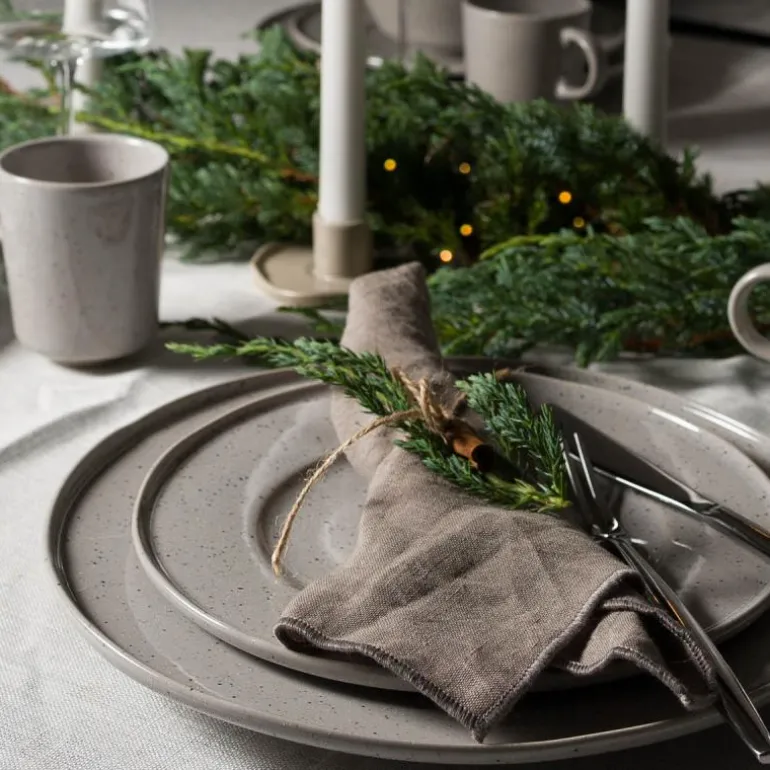 Kirei linserviett 2 stk varmgrå