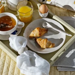 Kit serviettring gaveeske 6 stk 5 cm sand