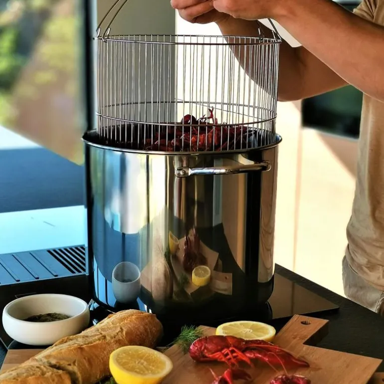 Kitchen Essentials gryte m/dampkurv 18L