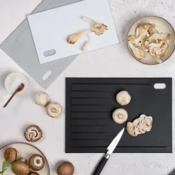 Kitchen Things skjærebrett 3 stk 34x24 cm grå/sand/krem