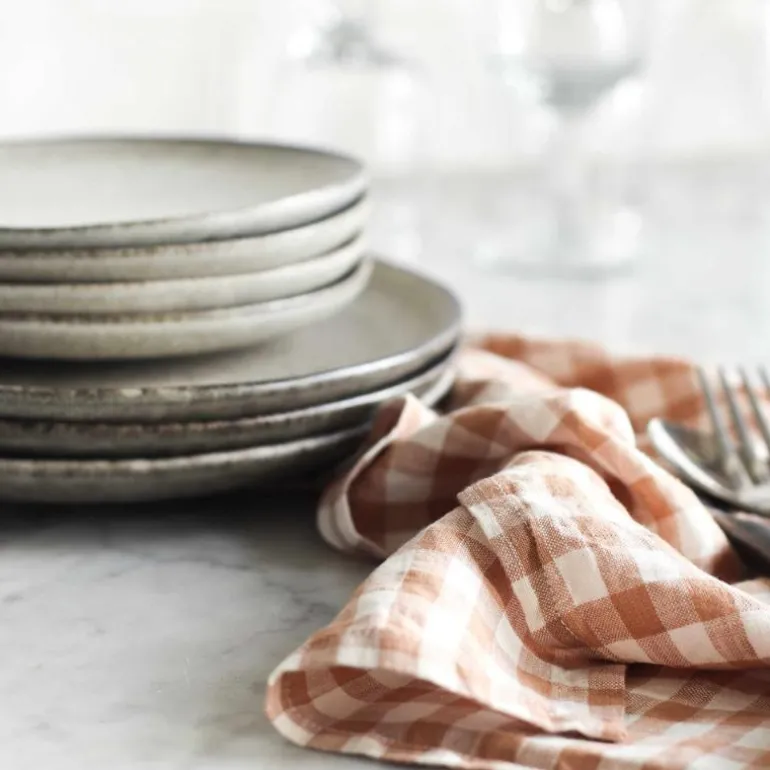 Kjøkkenhåndkle 50x70 cm gingham biscuit