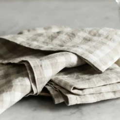 Kjøkkenhåndkle 50x70 cm gingham natural