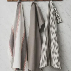 Kjøkkenhåndkle 56x72 small stripes hvit