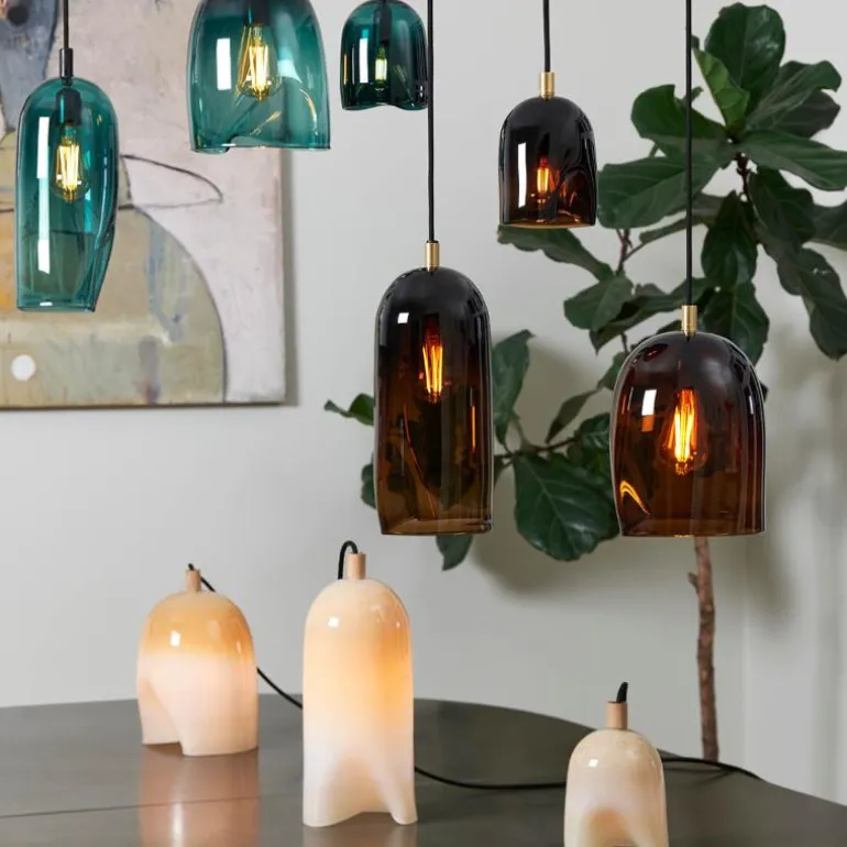 Klem lampe liten 18 cm pearl