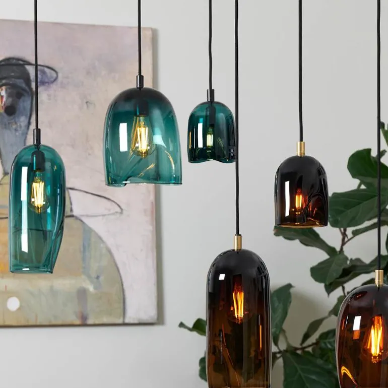 Klem lampe stor 37 cm lagune