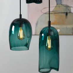 Klem lampe stor 37 cm lagune