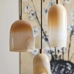 Klem lampe stor 37 cm pearl