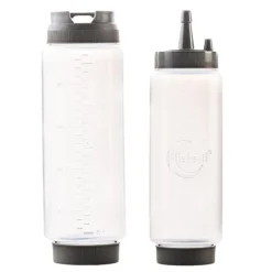 Klemflaske garnityr 7 cm 2 stk hvit