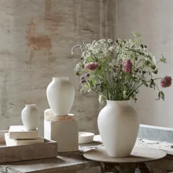 Knabstrup vase 12,5 cm hvit