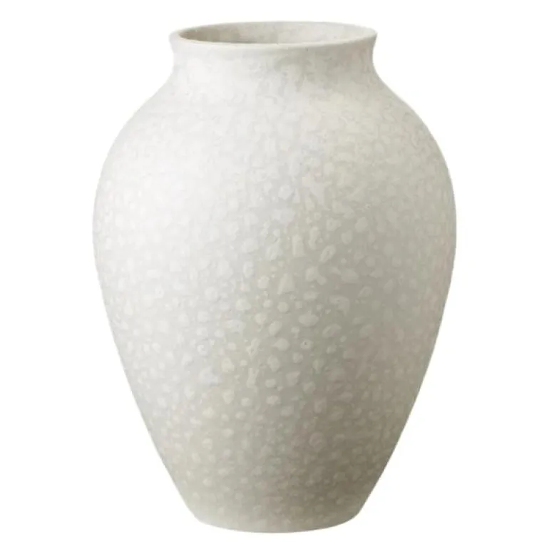 Knabstrup vase 20 cm hvit
