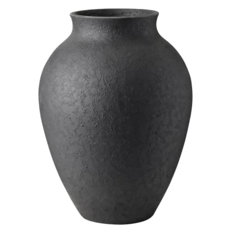 Knabstrup vase 27 cm svart