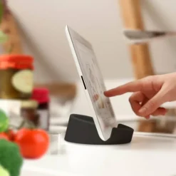 Kokebokstativ til nettbrett/mobil 11,4 cm grafittgrå