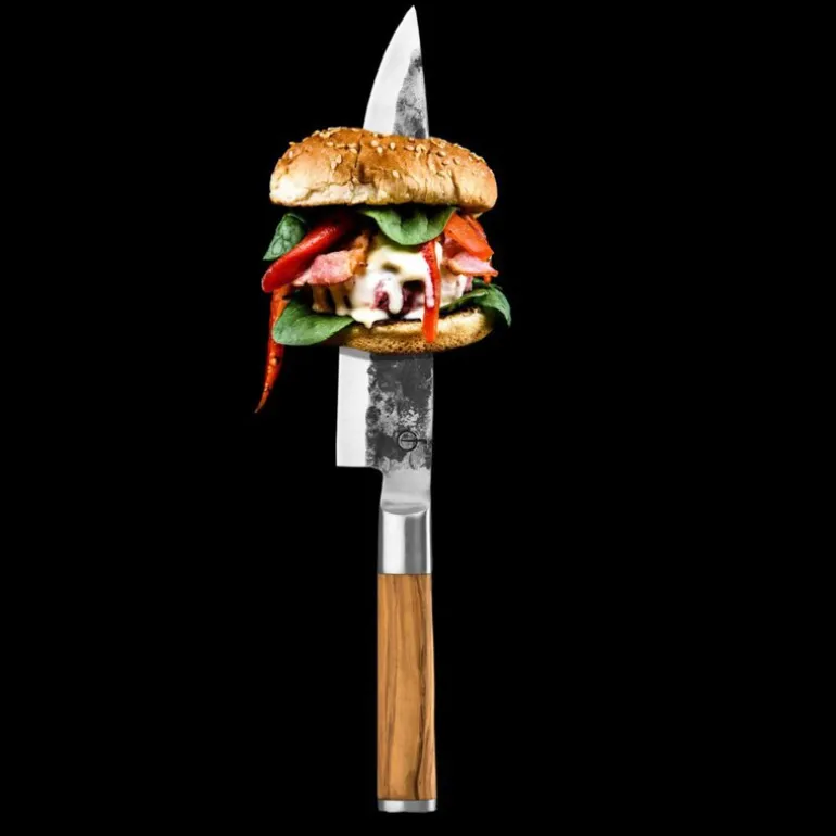 Kokkekniv 33 cm olive