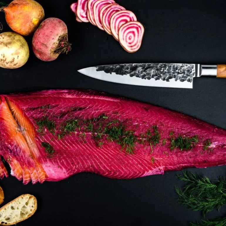 Kokkekniv 33 cm olive