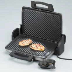 Kontaktgrill 1800W sort/sølv