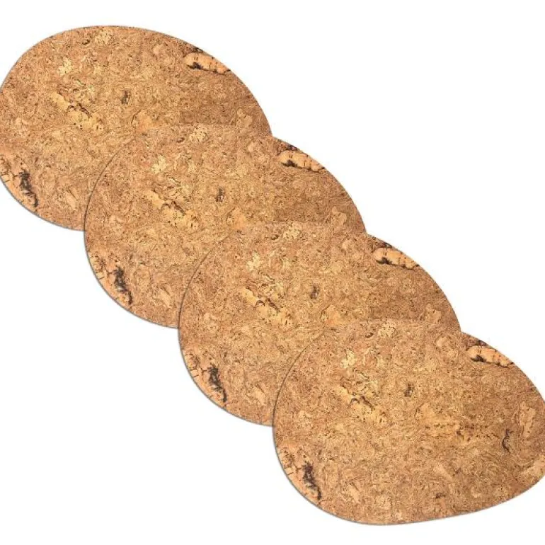 Kork dekkebrikke 4 stk organisk