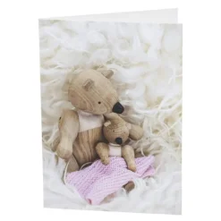 Kort barnedåp A6 rosa