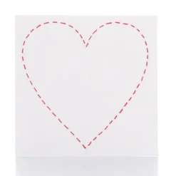 Kort m/konvolutt hjerte 13x13 cm