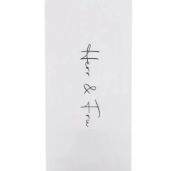 Kort 7,5x16 cm herr & fru