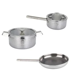 KROMA.1 Teddy, Pixel, Modell MB grytesett 3 delar 1,6/4L 28 cm stål